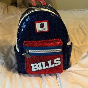 Loungefly Blue and Red Sequin Backpack